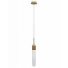 Avenue Lighting - HF7400-AB - One Light Pendant - Tribeca - Aged Brass