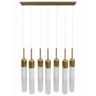 Avenue Lighting - HF7407-AB - Seven Light Pendant - Tribeca - Aged Brass
