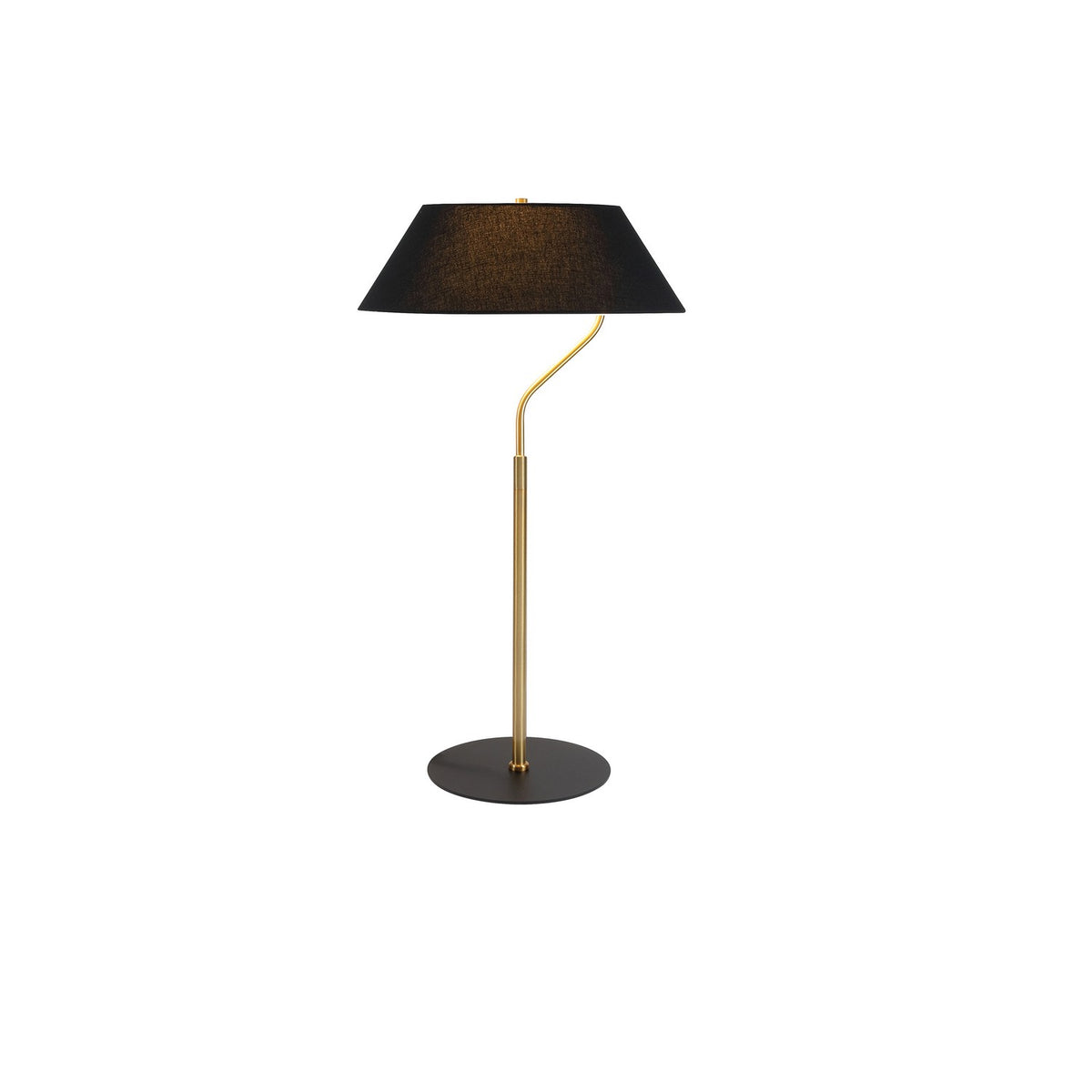 Dainolite Canada - GRD-281T-AGB-MB-BK - One Light Table Lamp - Geraldine - Aged Brass & Matte Black