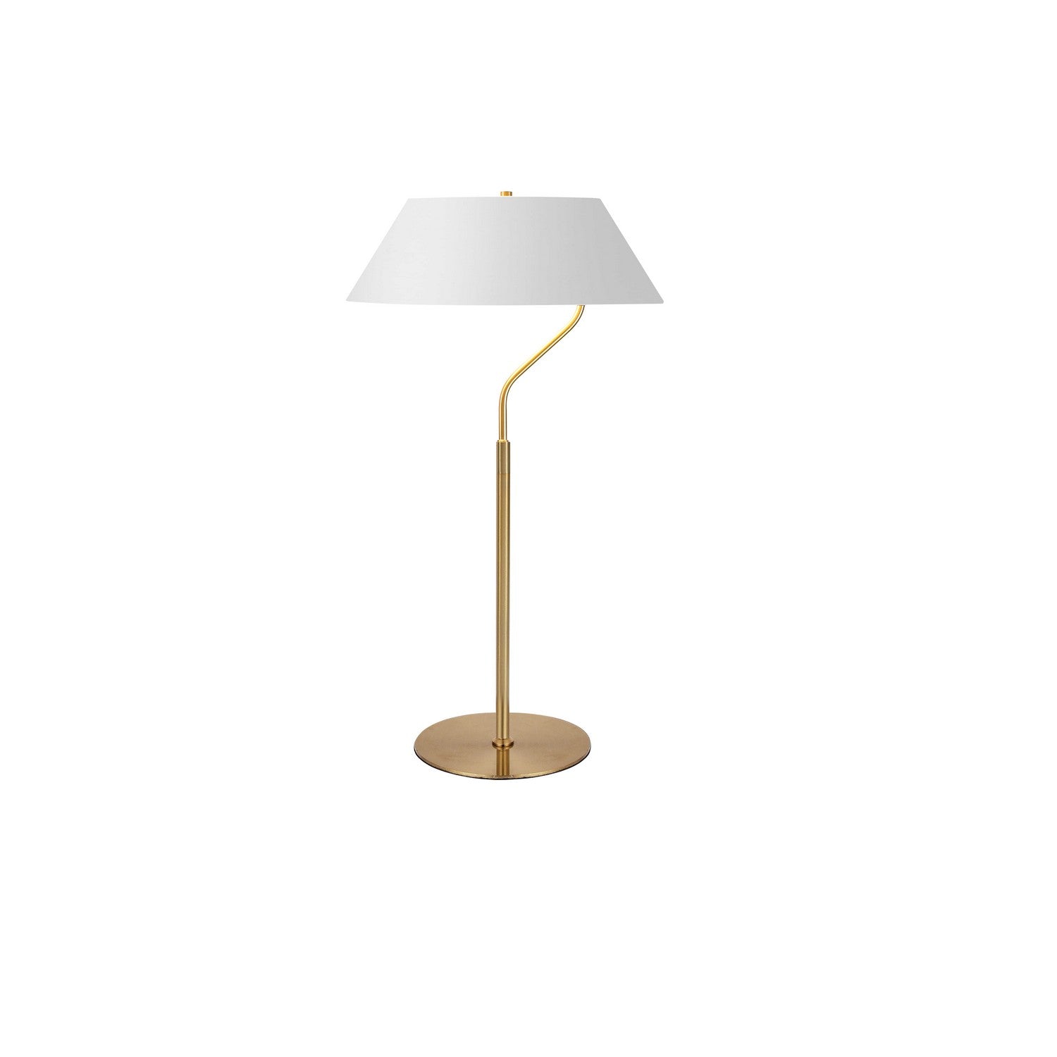 Dainolite Canada - GRD-281T-AGB-WH - One Light Table Lamp - Geraldine - Aged Brass