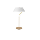 Dainolite Canada - GRD-281T-AGB-WH - One Light Table Lamp - Geraldine - Aged Brass