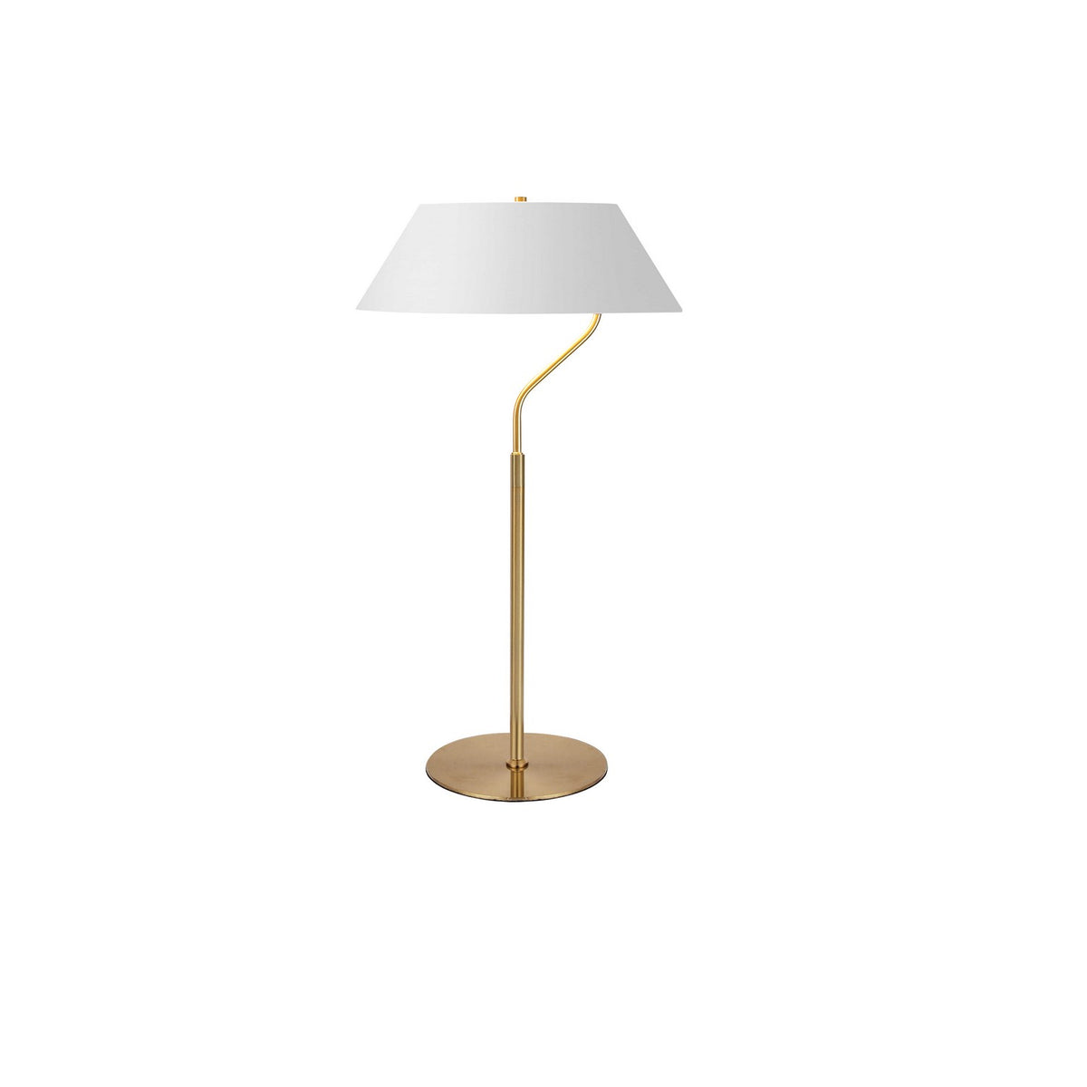 Dainolite Canada - GRD-281T-AGB-WH - One Light Table Lamp - Geraldine - Aged Brass