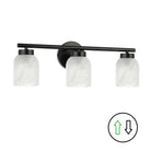 Dainolite Canada - VND-213W-MB-ALB - Three Light Vanity - Vonda - Matte Black
