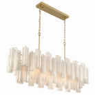 Artcraft Canada - AC12105WH - Île lumineuse 16 Suspension - Sophia - Laiton brossé