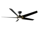 Modern Forms Fans Canada - FR-W2304-62L35SBMB - 62"Ceiling Fan - Lucid - Soft Brass Arms/Matte Black