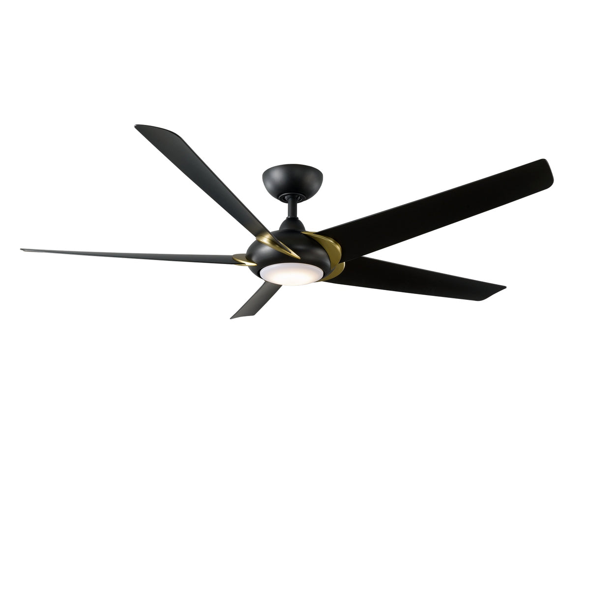 Modern Forms Fans Canada - FR-W2304-62L35SBMB - 62"Ceiling Fan - Lucid - Soft Brass Arms/Matte Black
