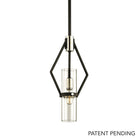 Troy Lighting Canada - F6323-TBK/PN - Une lampe Suspension - Raef - Nickel texturé noir et poli