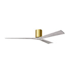 Matthews Fan Company - IR3H-BRBR-BW-72 - 72"Ceiling Fan - Irene-3H - Brushed Brass