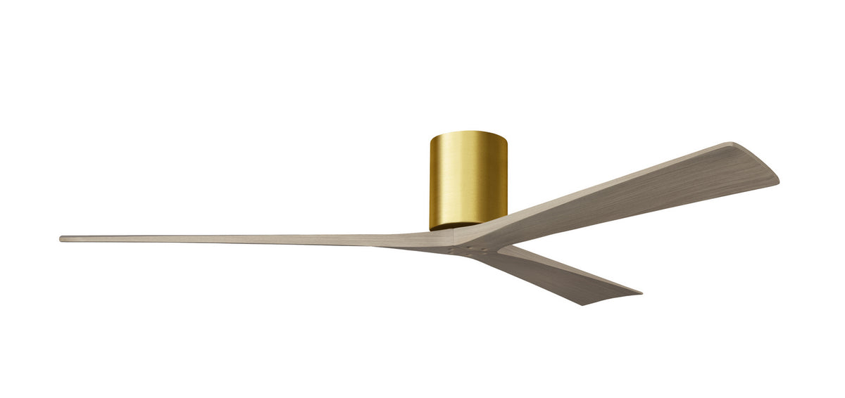 Matthews Fan Company - IR3H-BRBR-GA-72 - 72"Ceiling Fan - Irene-3H - Brushed Brass