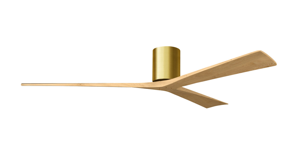 Matthews Fan Company - IR3H-BRBR-LM-72 - 72"Ceiling Fan - Irene-3H - Brushed Brass