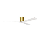 Matthews Fan Company - IR3H-BRBR-MWH-72 - 72"Ceiling Fan - Irene-3H - Brushed Brass