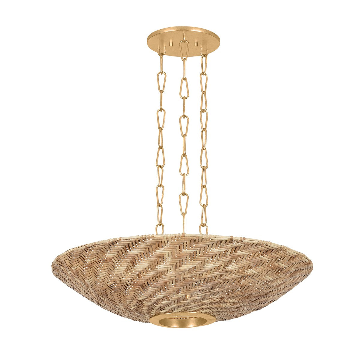 Troy Lighting Canada - F1528-VGL - Three Light Pendant - Ollie - Vintage Gold Leaf