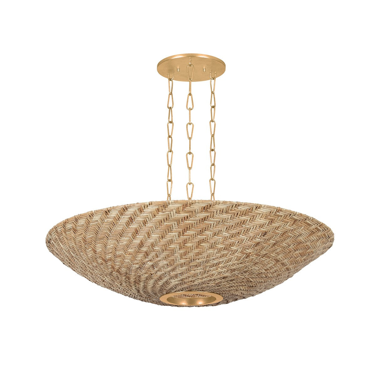 Troy Lighting Canada - F1540-VGL - Six Light Chandelier - Ollie - Vintage Gold Leaf
