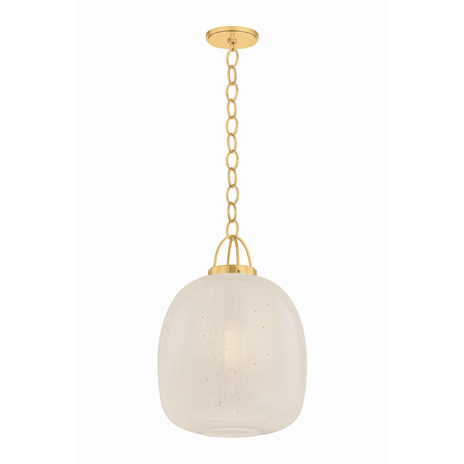 Vallée de l'Hudson, Canada - 2016-AGB - Une lumière Suspension - Enosburg - Laiton vieilli