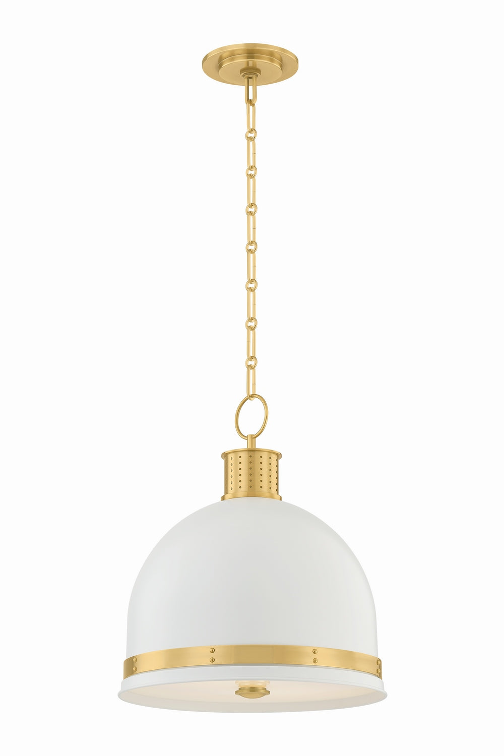 Hudson Valley Canada - 2132-AGB/SWH - Two Light Pendant - Briscoe - Aged Brass