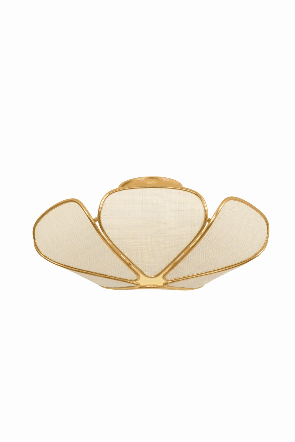 Hudson Valley Canada - 3919-VGL - Three Light Semi Flush Mount - Bayville - Vintage Gold Leaf