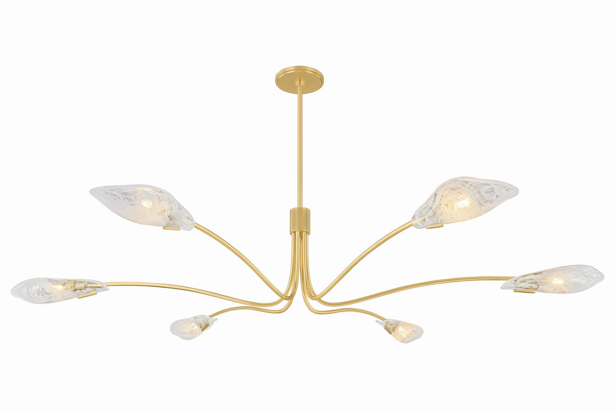 Hudson Valley Canada - 4906-AGB - Six Light Chandelier - Tenafly - Aged Brass