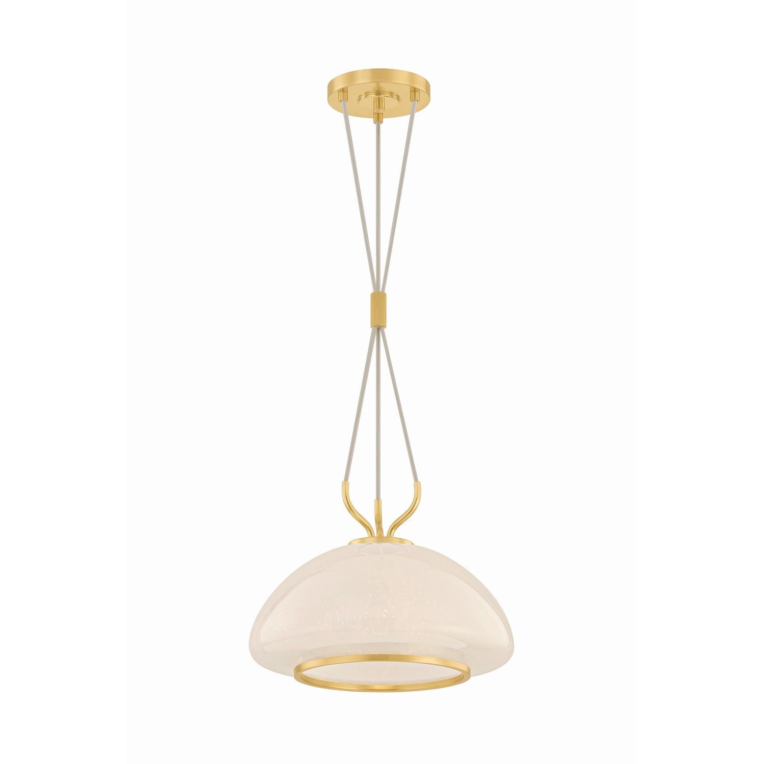 Vallée de l'Hudson, Canada - 5715-AGB - Une lumière Suspension - Baudette - Laiton vieilli