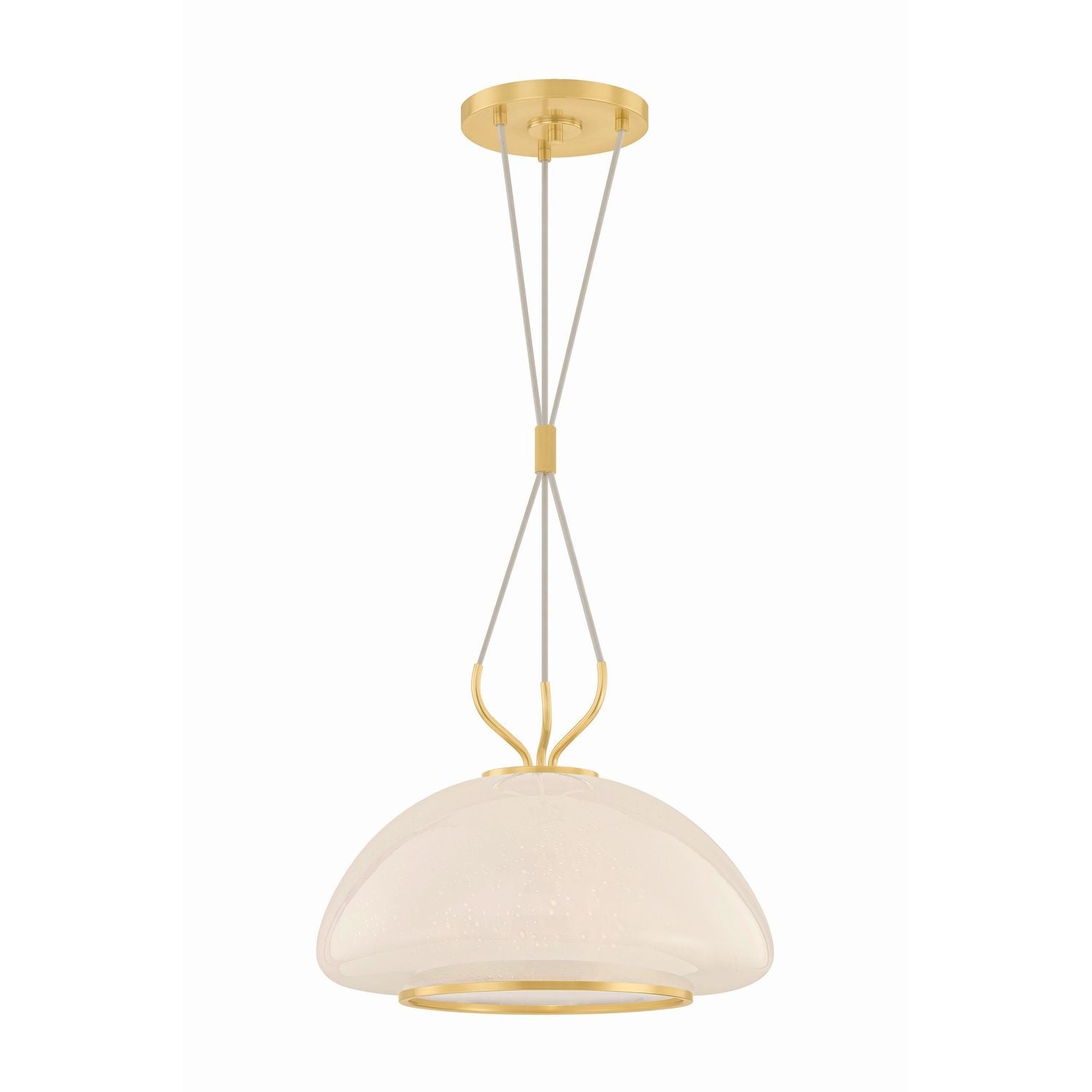 Vallée de l'Hudson, Canada - 5717-AGB - Une lumière Suspension - Baudette - Laiton vieilli