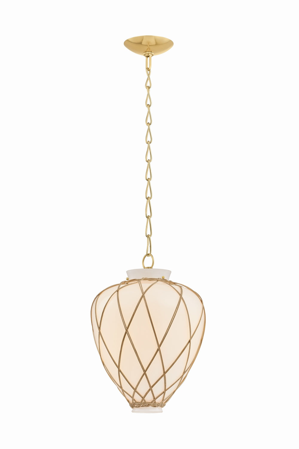 Hudson Valley Canada - 9213-AGB - One Light Pendant - Apple Valley - Aged Brass
