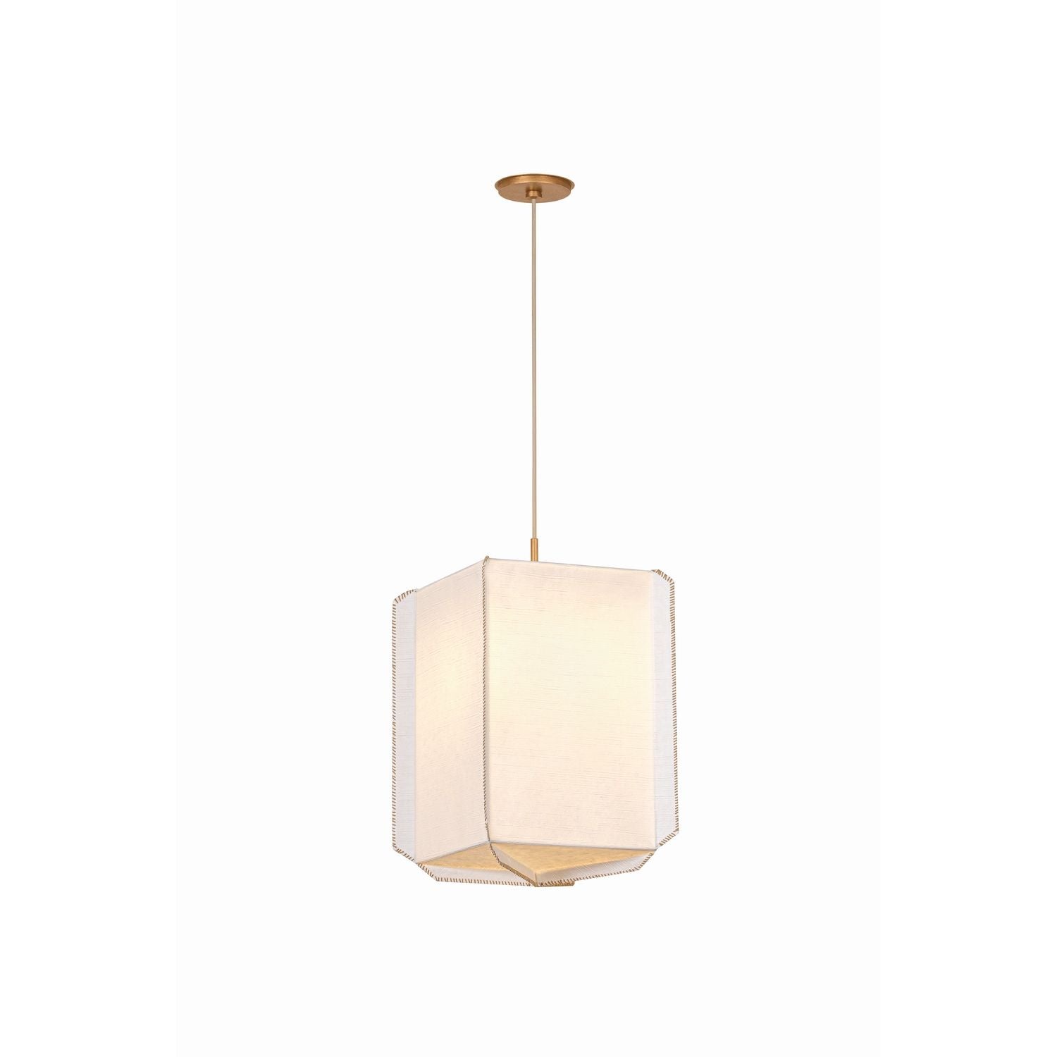 Vallée de l'Hudson Canada - AH4431-PGL - Une lampe Suspension - Louise - Patine Feuille d'or