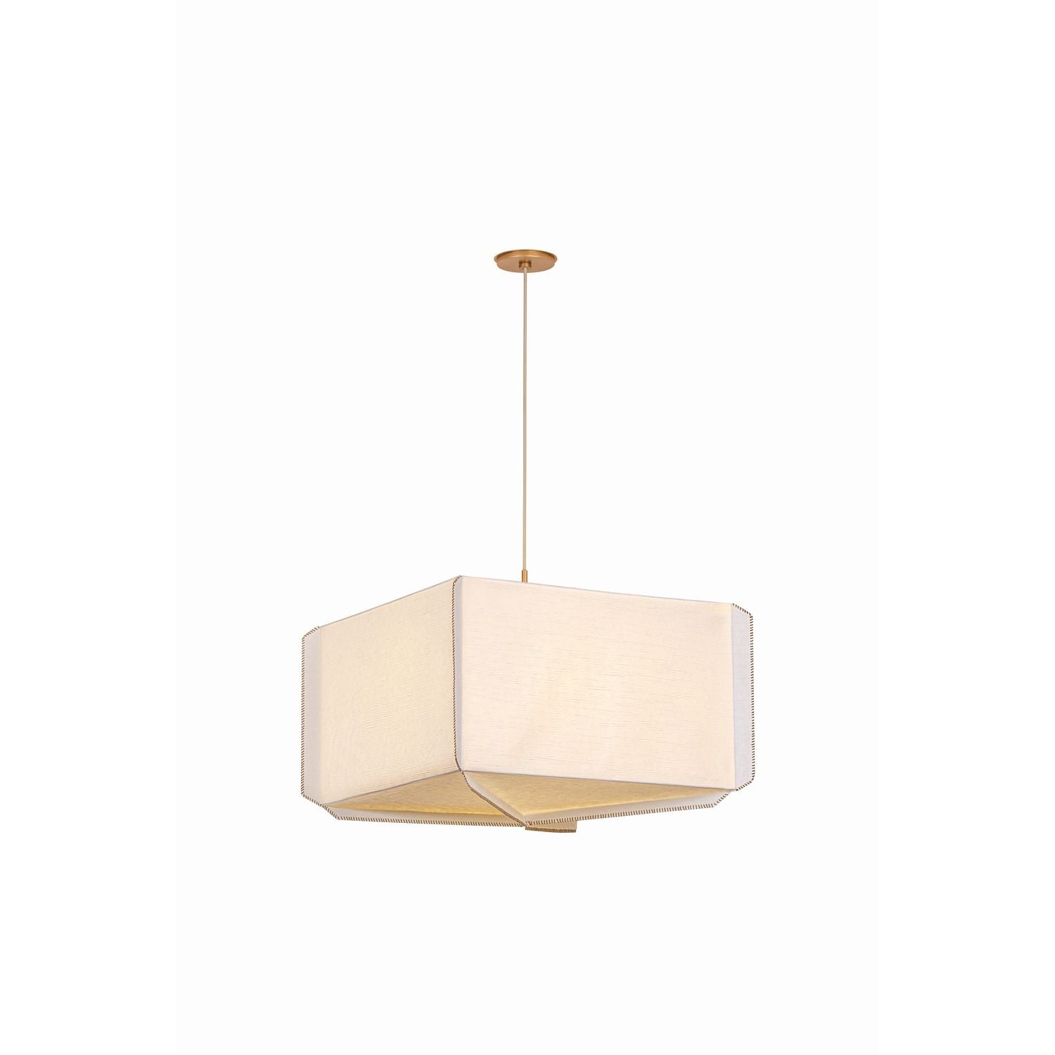 Vallée de l'Hudson, Canada - AH4433-PGL - Trois lumières Suspension - Louise - Patine Feuille d'or