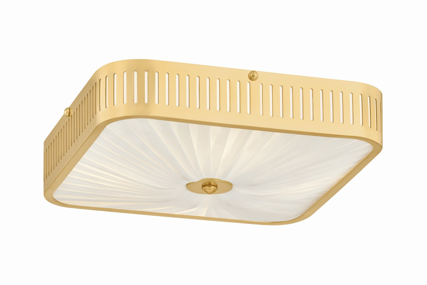 Hudson Valley Canada - AH4704-AGB - Four Light Semi Flush Mount - Henri - Aged Brass