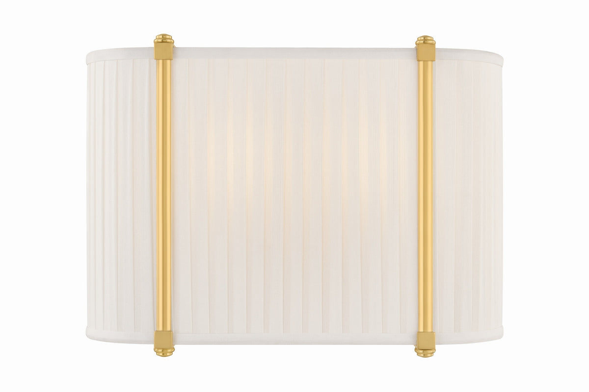 Hudson Valley Canada - AH6308-AGB - Two Light Wall Sconce - Cornell - Aged Brass
