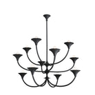 Arteriors - DLI09 - 12 Lumière Suspendu - Larkin - Gesso noir