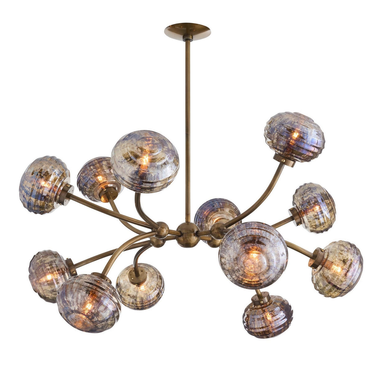 Arteriors - DLI15 - 12 Lumière Suspendu - Merrick - Laiton vintage