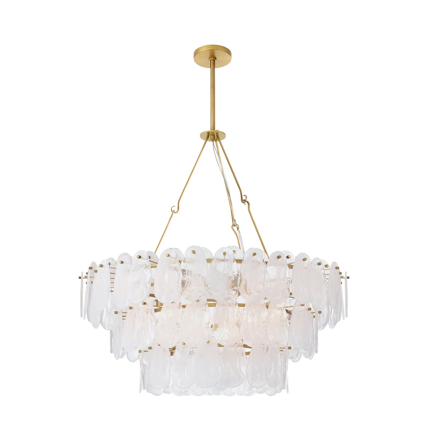 Arteriors - DMC36 - Seven Light Chandelier - Leon - White Glaze