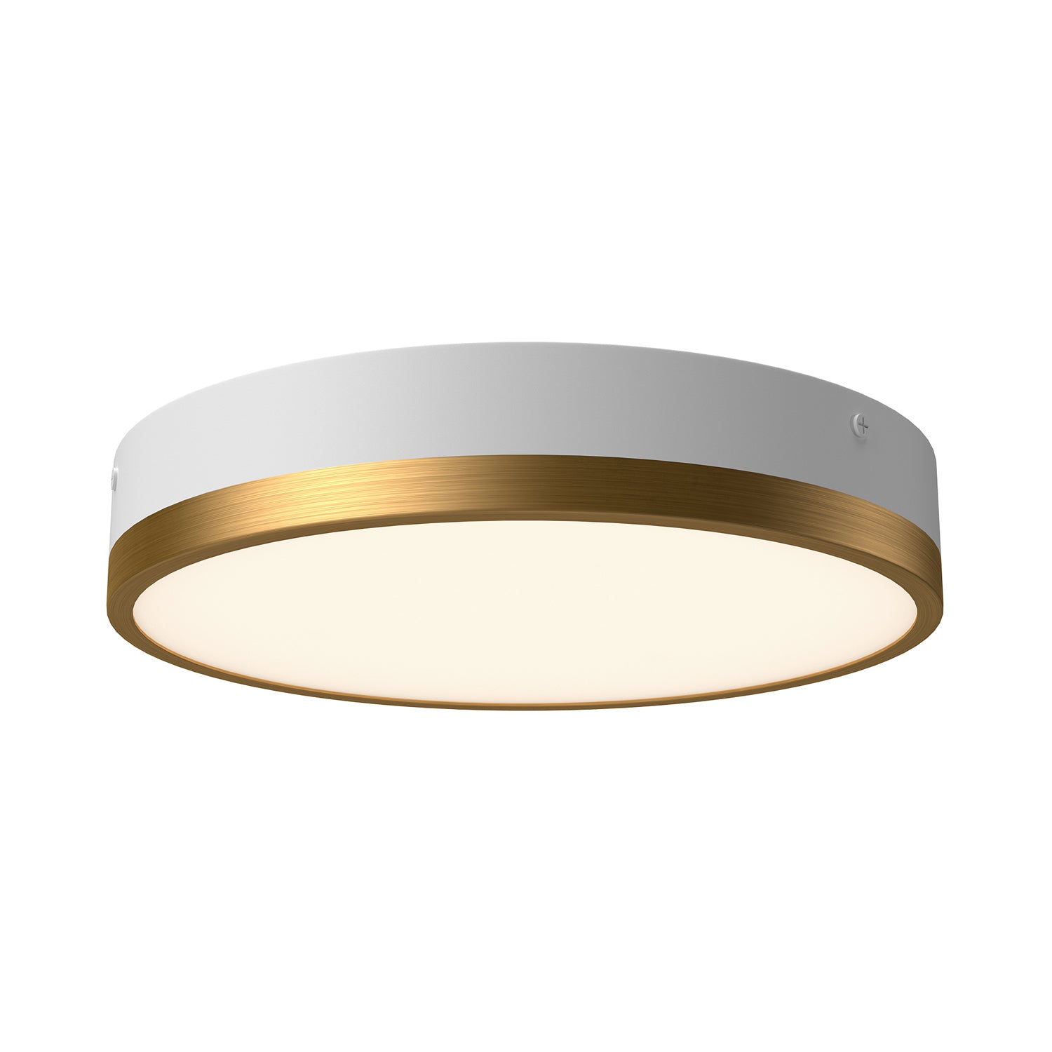 Alora Canada - FM554211AGWH-5CCT - LED Flush Mount - Adelaide - Aged Gold/White