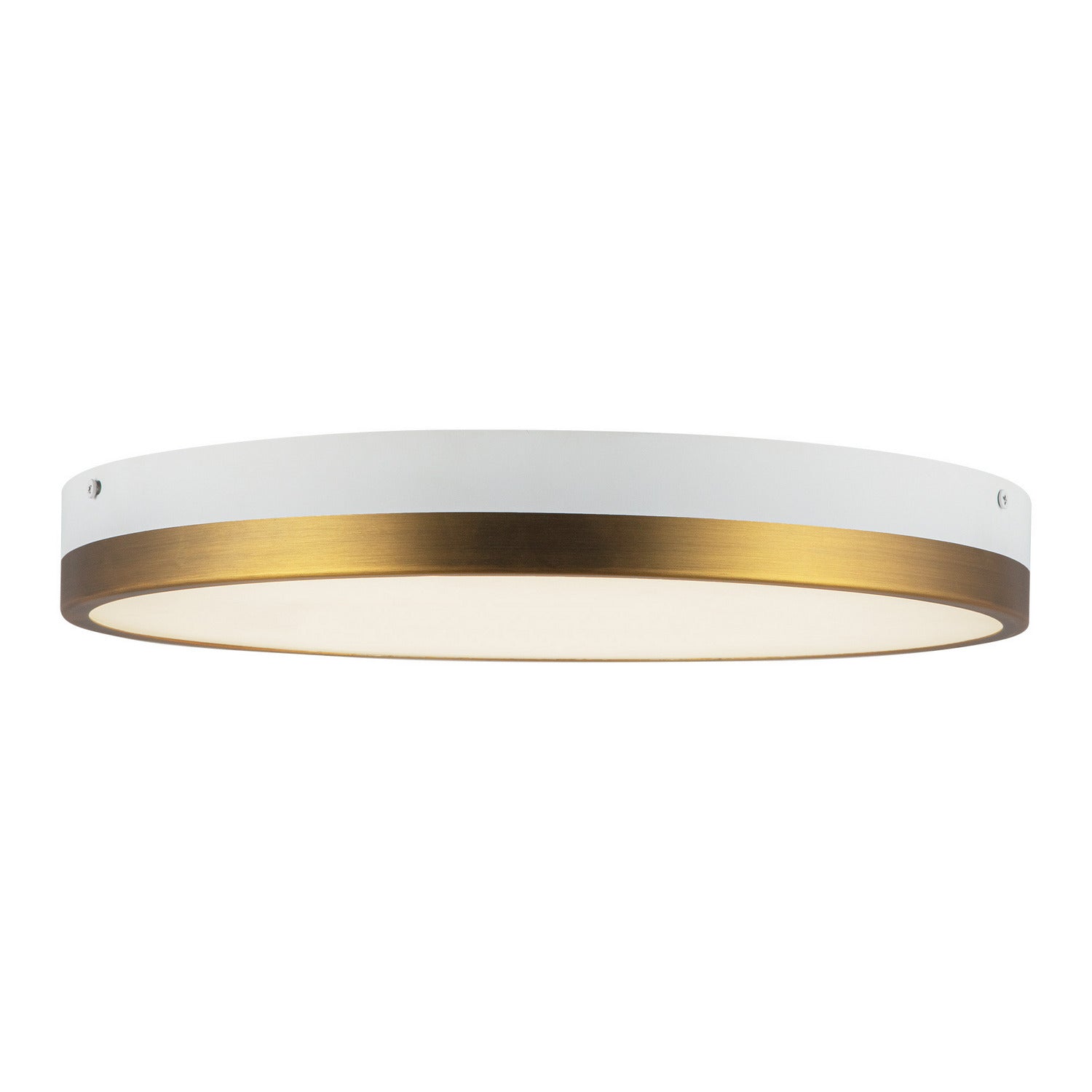 Alora Canada - FM554215AGWH-5CCT - LED Flush Mount - Adelaide - Aged Gold/White