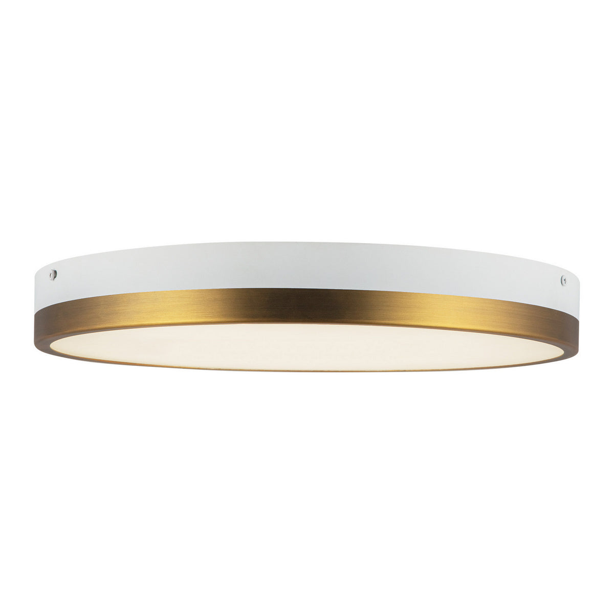 Alora Canada - FM554215AGWH-5CCT - LED Flush Mount - Adelaide - Aged Gold/White