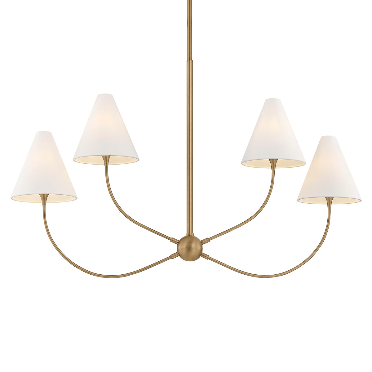 Troy Lighting Canada - F1948-PBR - Luminaire linéaire à quatre lampes Suspension - Evermore - Laiton patiné