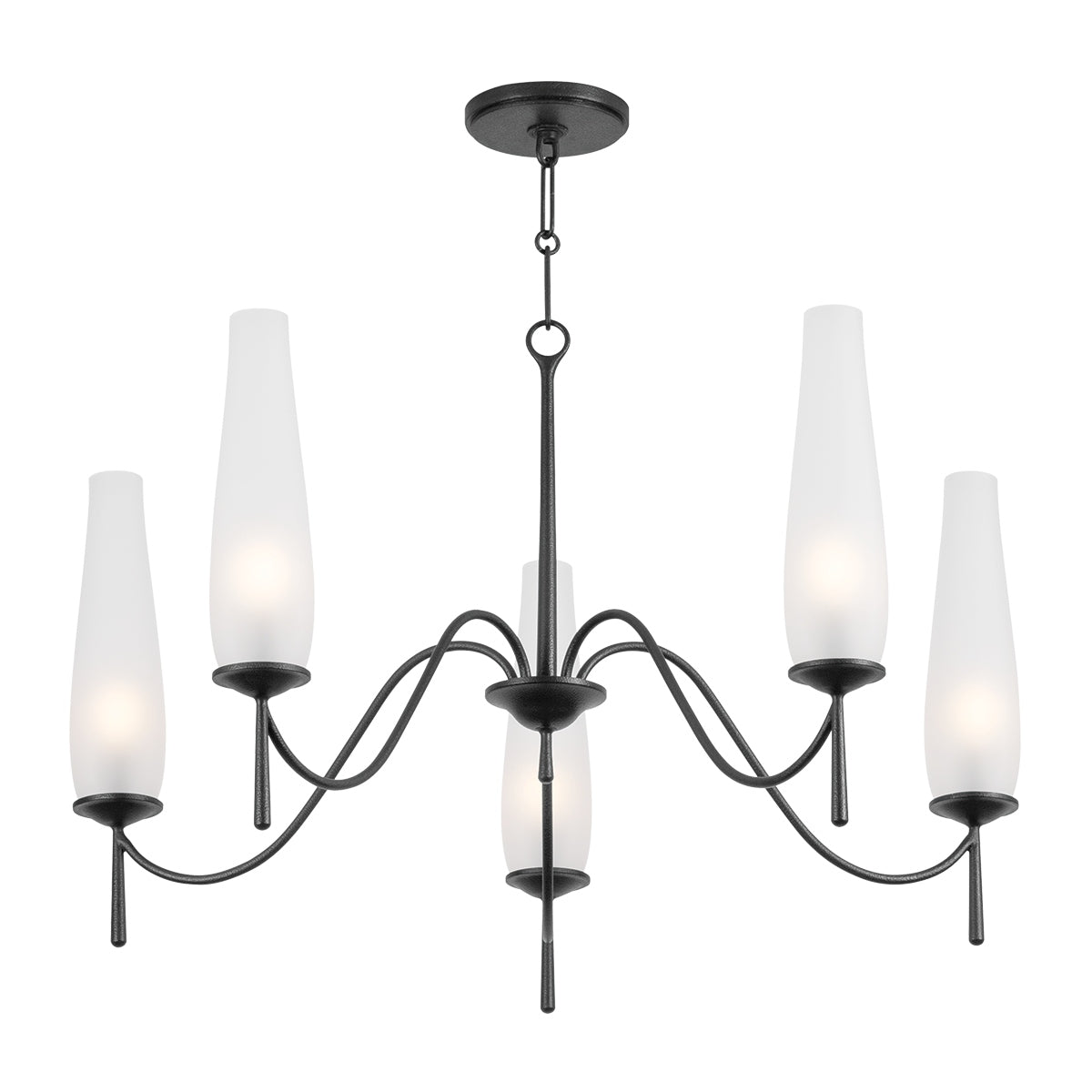 Troy Lighting Canada - F4236-FOR - Cinq lampes Suspendu - Héritage - Fer forgé