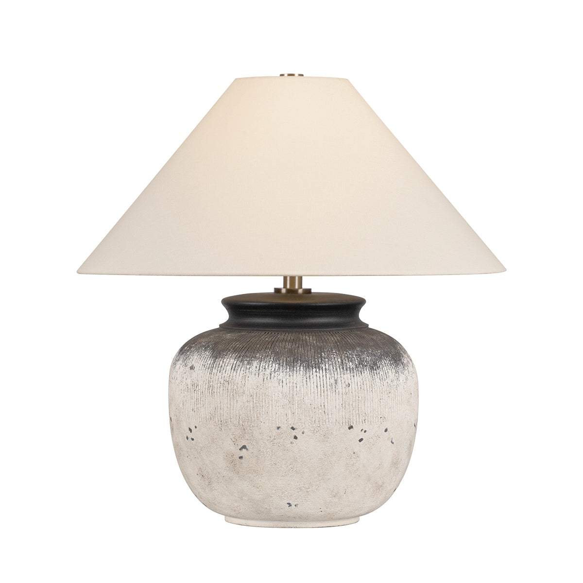Troy Lighting Canada - PTL1723-PBR/CFH - Une lampe Lampe de table - Déterré - Laiton patiné