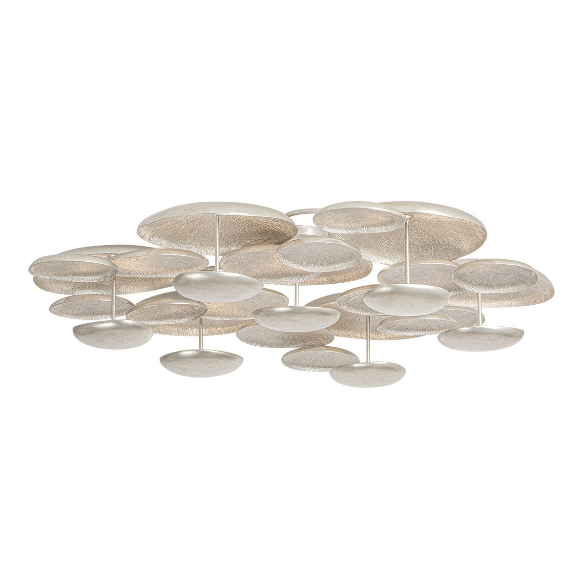 Corbett Lighting Canada - 522-59-TWL - Semi-éclairage LED Plafonnier - Fistral - Feuille d'argent texturée chaude