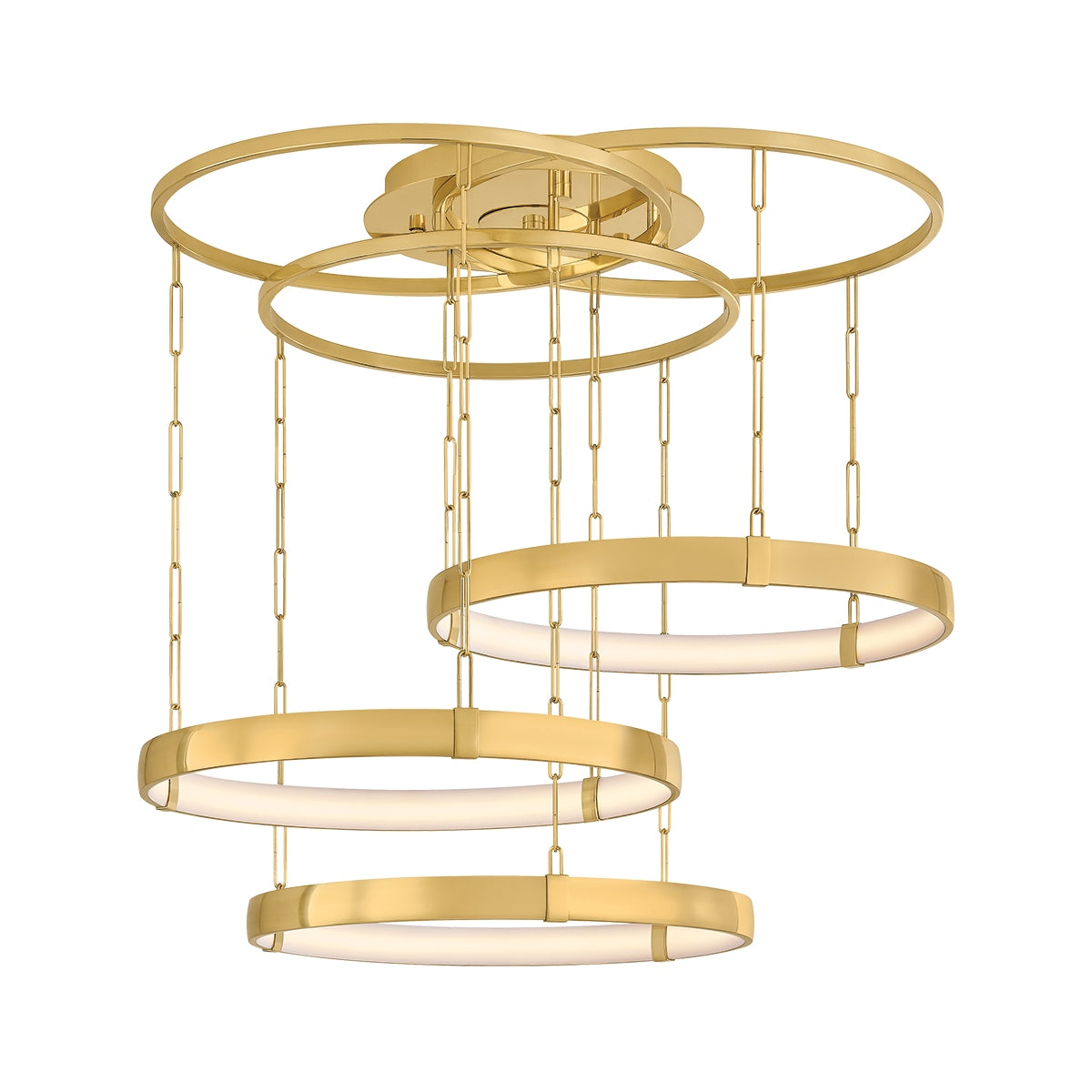 Corbett Lighting Canada - 537-38-VPB - LED Chandelier - Chiasso - Vintage Polished Brass