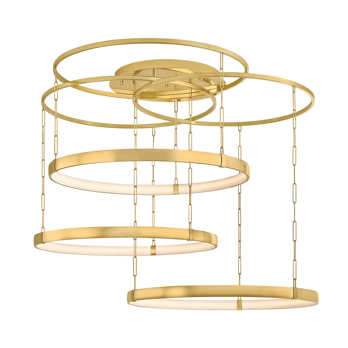 Corbett Lighting Canada - 537-56-VPB - DEL Suspendu - Chiasso - Laiton poli vintage