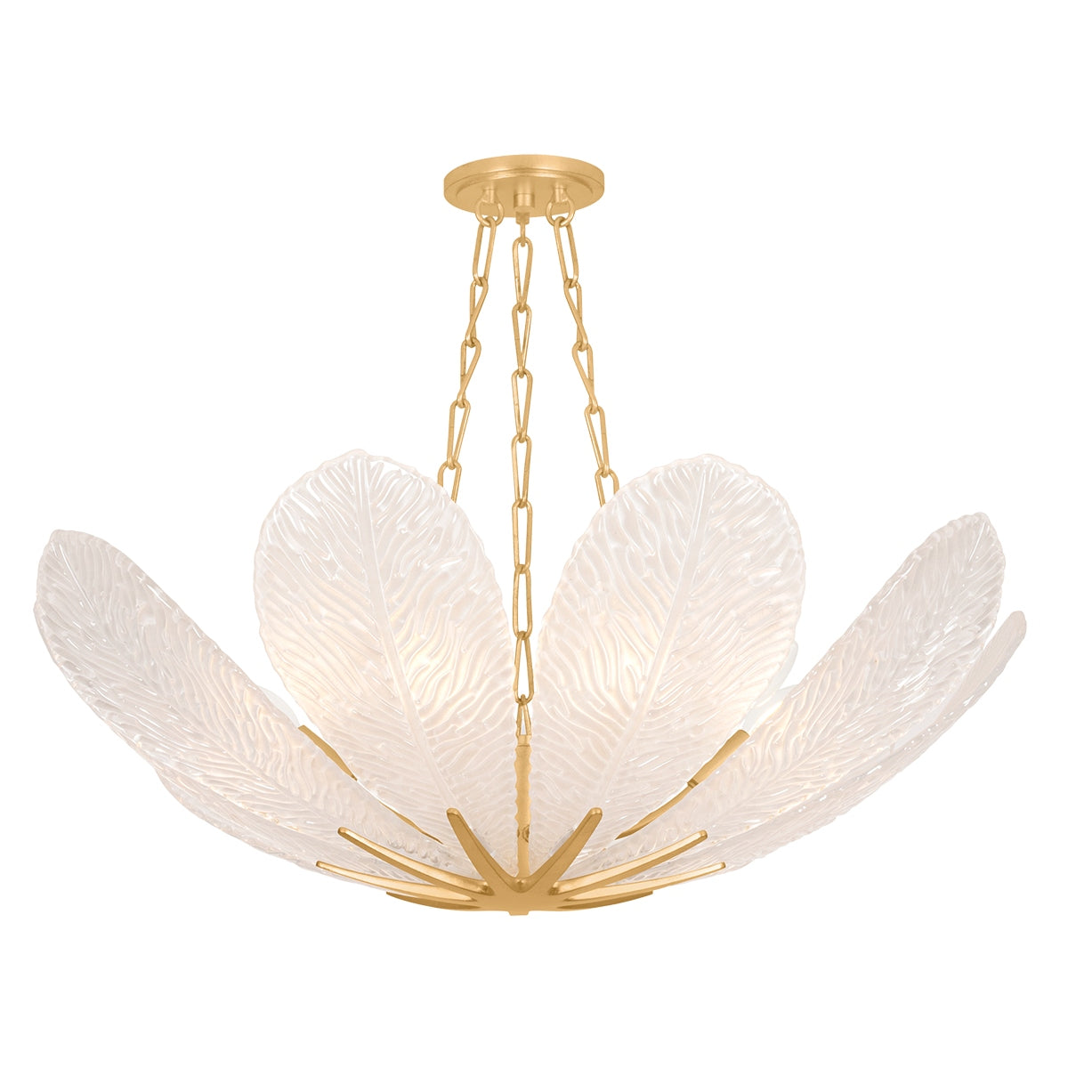 Corbett Lighting Canada - 538-34-VGL - Neuf lampes Suspendu - Galène - Feuille d'or vintage