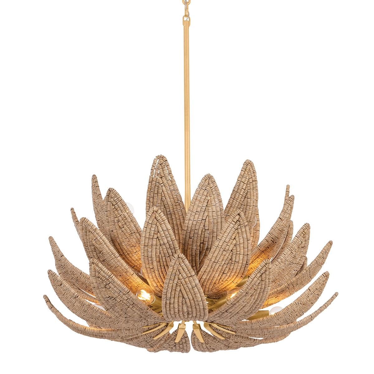 Corbett Lighting Canada - 539-30-VGL - 14 Light Chandelier - Varanasi - Vintage Gold Leaf