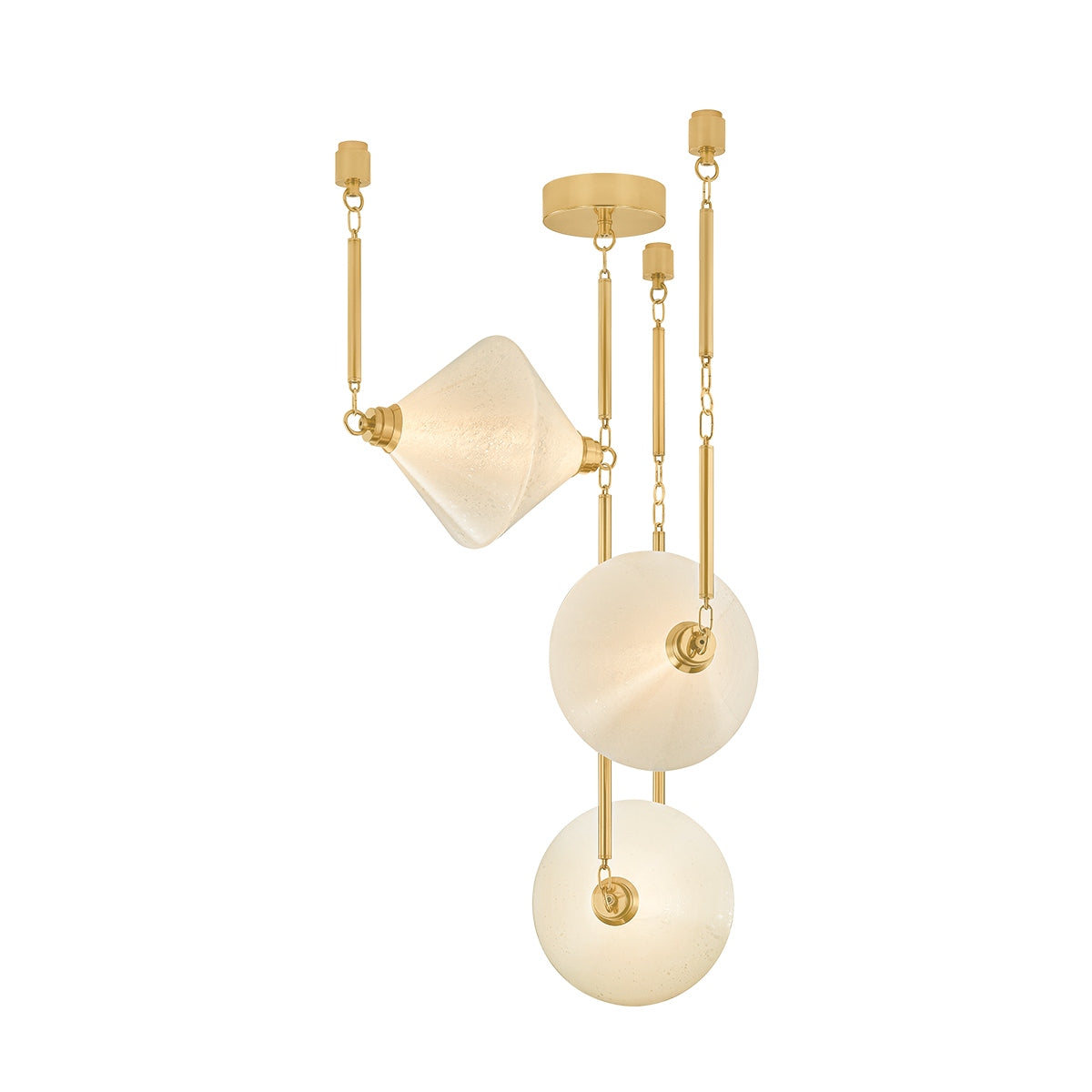 Corbett Lighting Canada - 555-32-VPB - DEL Suspendu - Solara - Laiton poli vintage