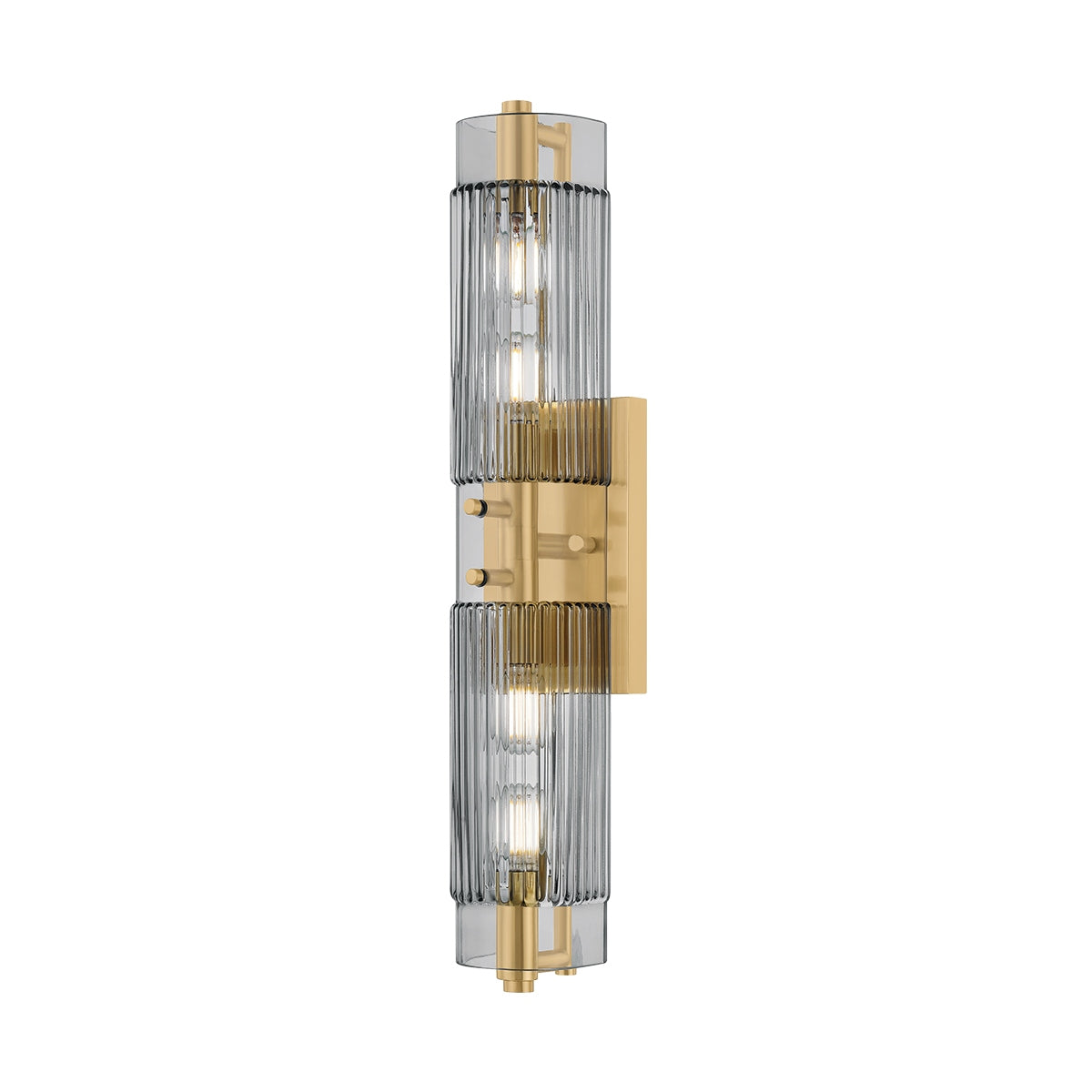 Corbett Lighting Canada - 562-04-VB - Applique murale quatre lumières pour salle de bain - Duoro - Laiton vieilli
