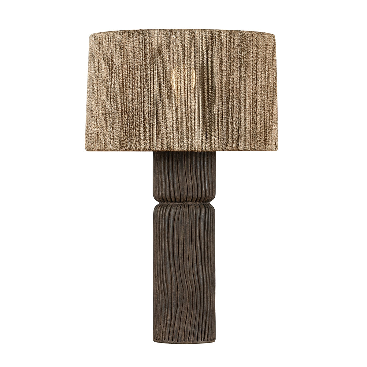Troy Lighting Canada - PTL1427-PBR/CSK - Une lampe Lampe de table - Folk - Laiton patiné
