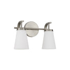 Éclairage Capital Lighting - 161021BN-660 - Applique murale deux lumières - Drake - Nickel brossé