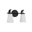 Éclairage Capital Lighting - 161021MB-660 - Applique murale deux lumières - Drake - Noir mat