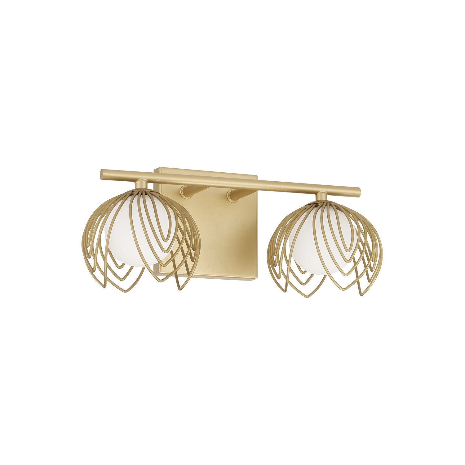 Capital Lighting - 162121GF - Two Light Vanity - Flora - Buffed Gold