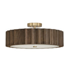 Éclairage Capital - 257641MA - Semi-remorque à quatre lampes Plafonnier - Cody - Laiton mat