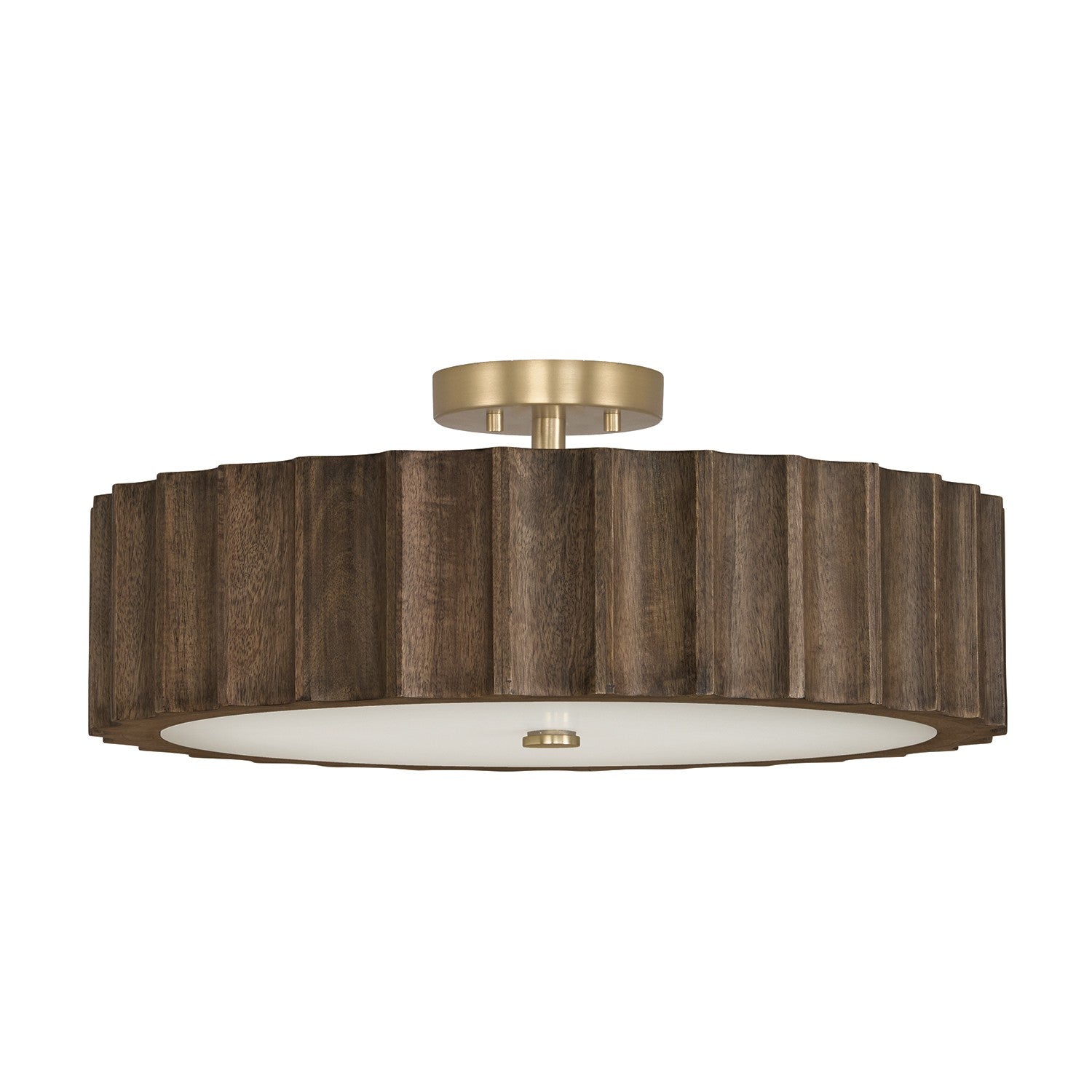 Éclairage Capital - 257641MA - Semi-remorque à quatre lampes Plafonnier - Cody - Laiton mat